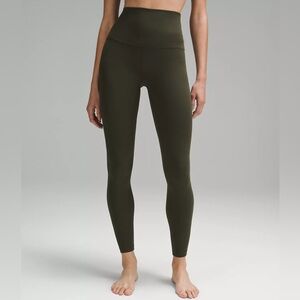 Lululemon Align Leggings - Dark Olive - Size 2